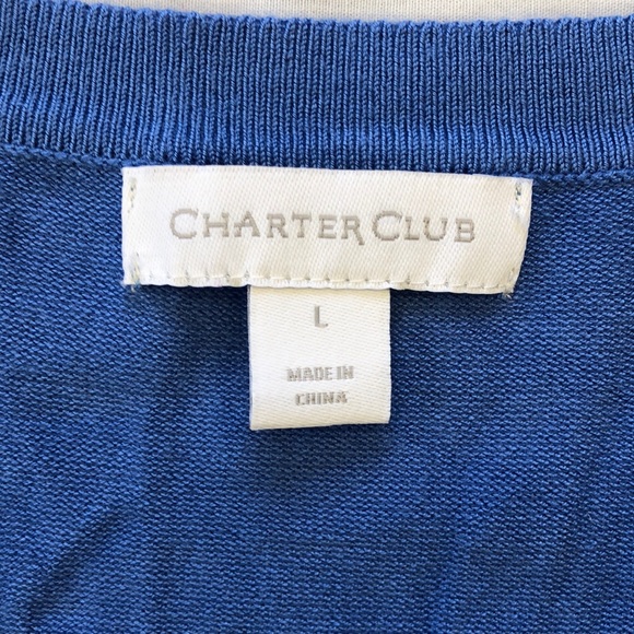Charter Club Long-Sleeve Button-Front Cardigan/ Size: L - Picture 3 of 6